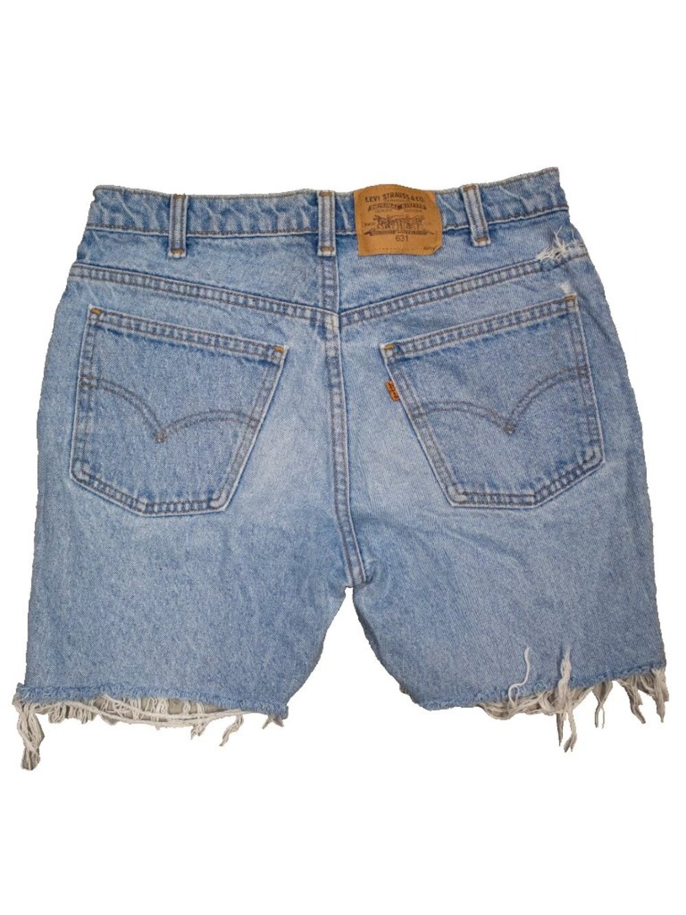 Vintage Levis Orange Tab Jean Shorts High Rise Made in Canada Denim Cotton 30"